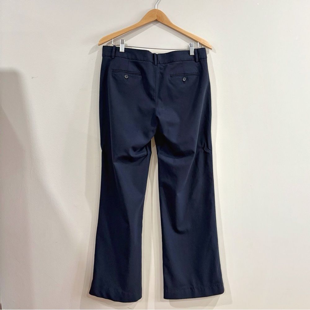 Theory Women Navy Dress Pants Size 10 Tailored Straight Office Minimalist - Picture 4 of 7
